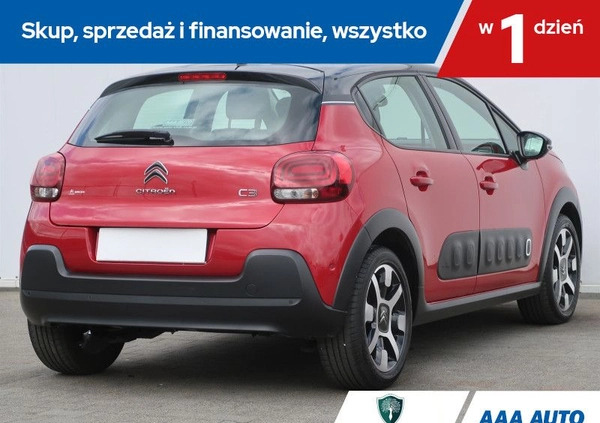 Citroen C3 cena 53000 przebieg: 70038, rok produkcji 2019 z Jasień małe 121